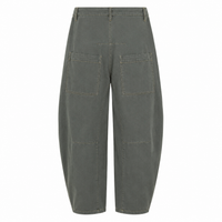 *AW26* Overdyed Barrel Workwear Dark Khaki Lightweight