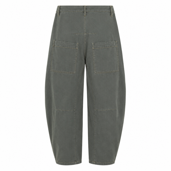 *AW26* Overdyed Barrel Workwear Dark Khaki Lightweight