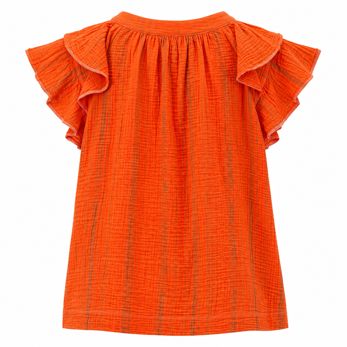 *AW26* Overdyed Puff Top Orange