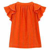 *AW26* Overdyed Puff Top Orange