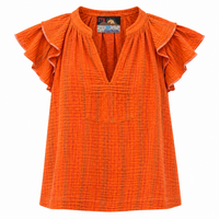 *AW26* Overdyed Puff Top Orange