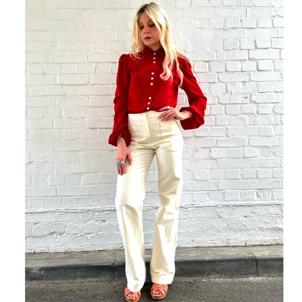 *RESTOCK* Topstitch Melrose Off-White