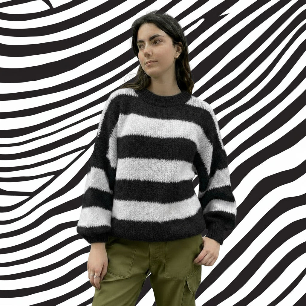 *NEW COLOUR* Black Stripe Jumper