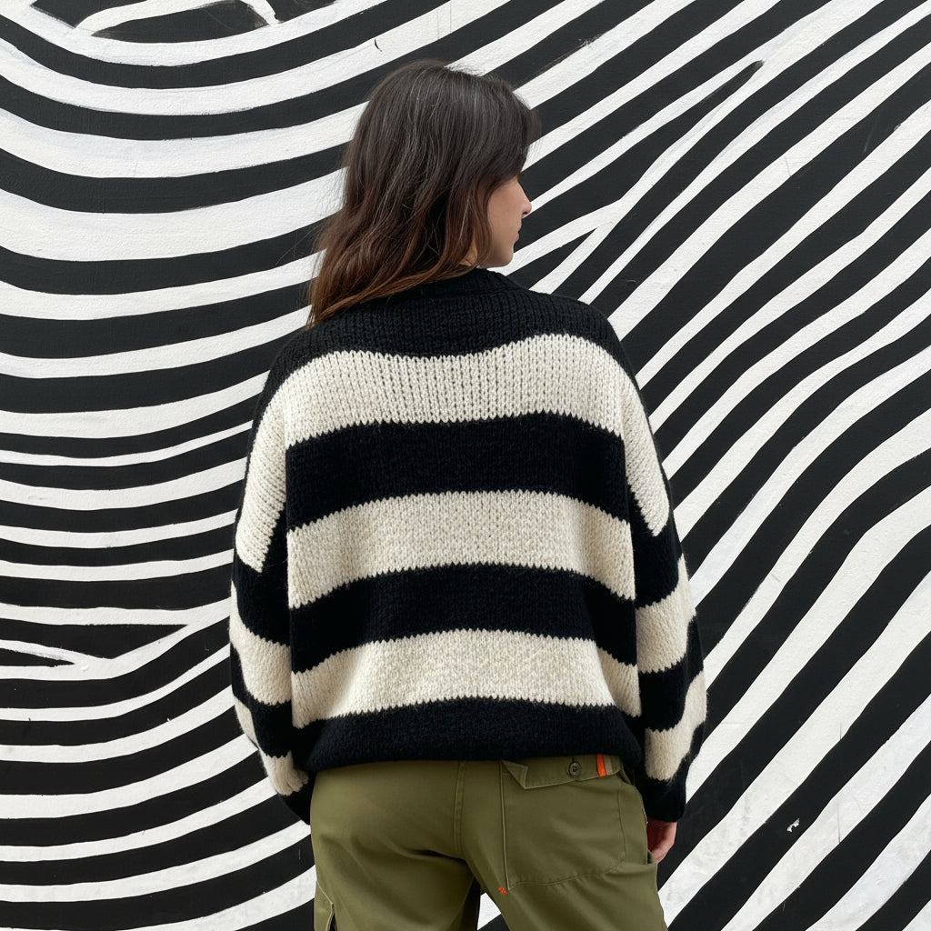 *NEW COLOUR* Black Stripe Jumper
