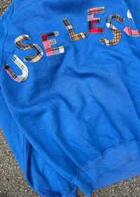 074. Blue Appliqué Sweatshirt