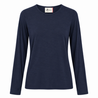 Navy Cashmere Layer Top
