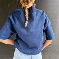 Useless Upcycled Appliqued Blue S/S Sweat