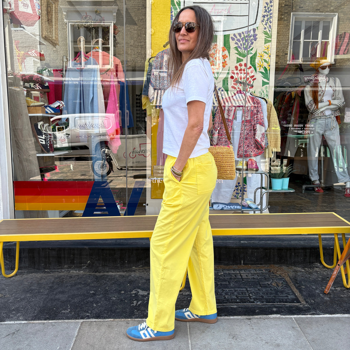 Reiko Capri Trouser Lemon