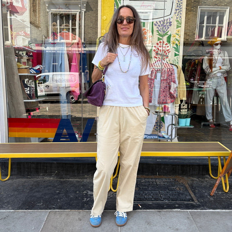 Reiko Capri Trouser Sand