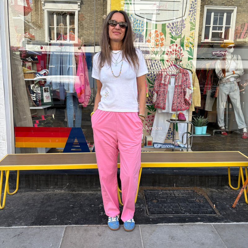 Reiko Capri Trouser Pink