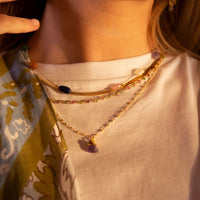 *NEW* Multi Tourmaline Stone Chain Necklace