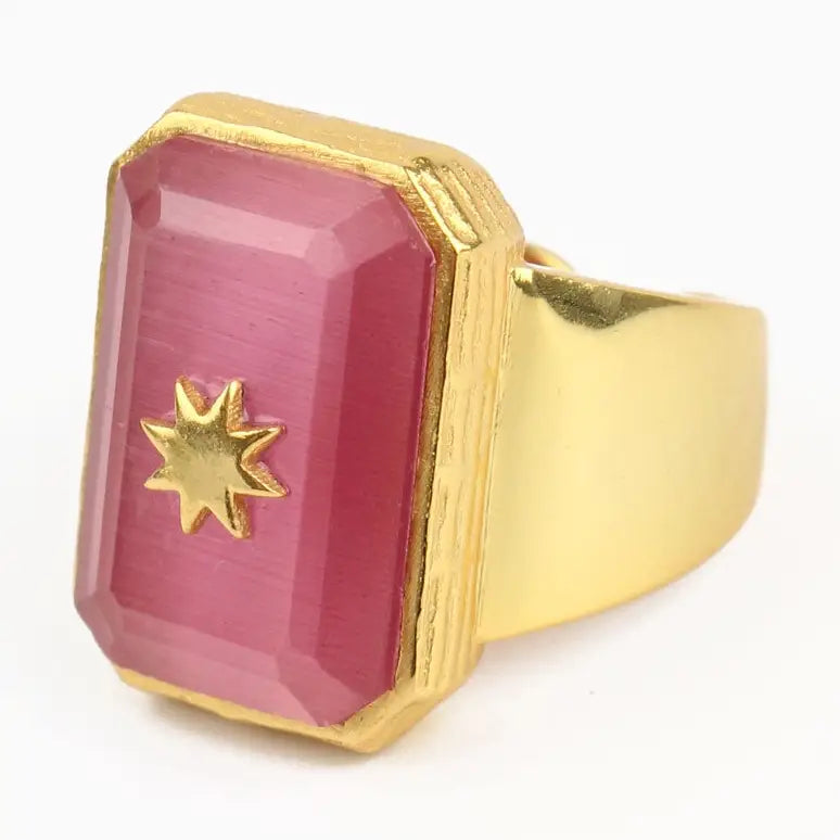 *NEW* Statement Ring Monalisa Pink