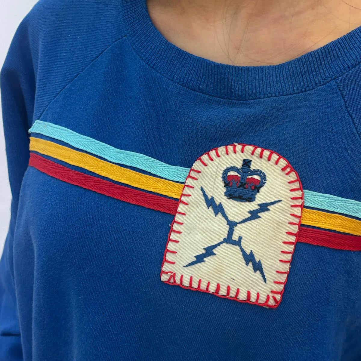 Useless Blue Stripe Sweatshirt