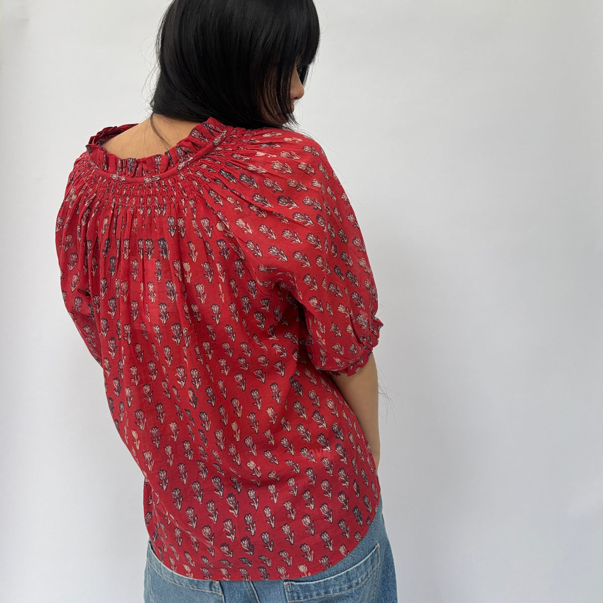 *LANDED* Ari Short Sleeve Top Red
