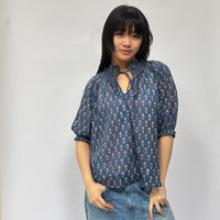 *LANDED* Ari Short Sleeve Top Indigo