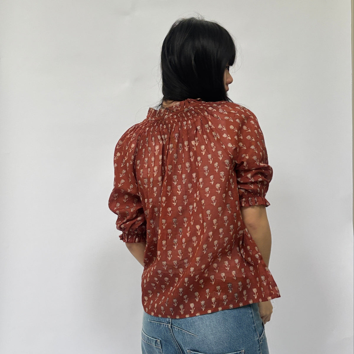 *LANDED* Ari Short Sleeve Top Rust