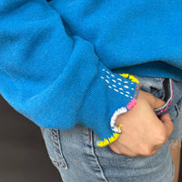 *NEW* Blue Embroidered Sweatshirt