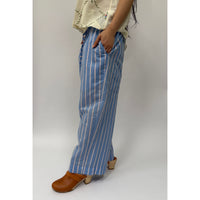 *NEW* Cotton Stripe  PJ-Style Pants Blue