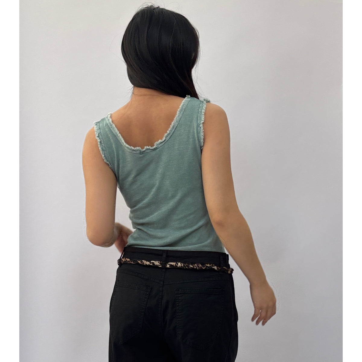 *NEW STYLE* Soft Rib Vest Aqua Blue