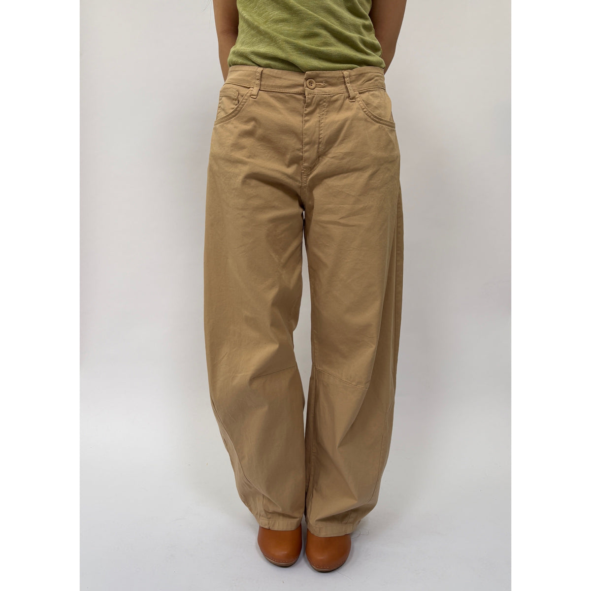 *NEW* Sand-Coloured Barrel Pants