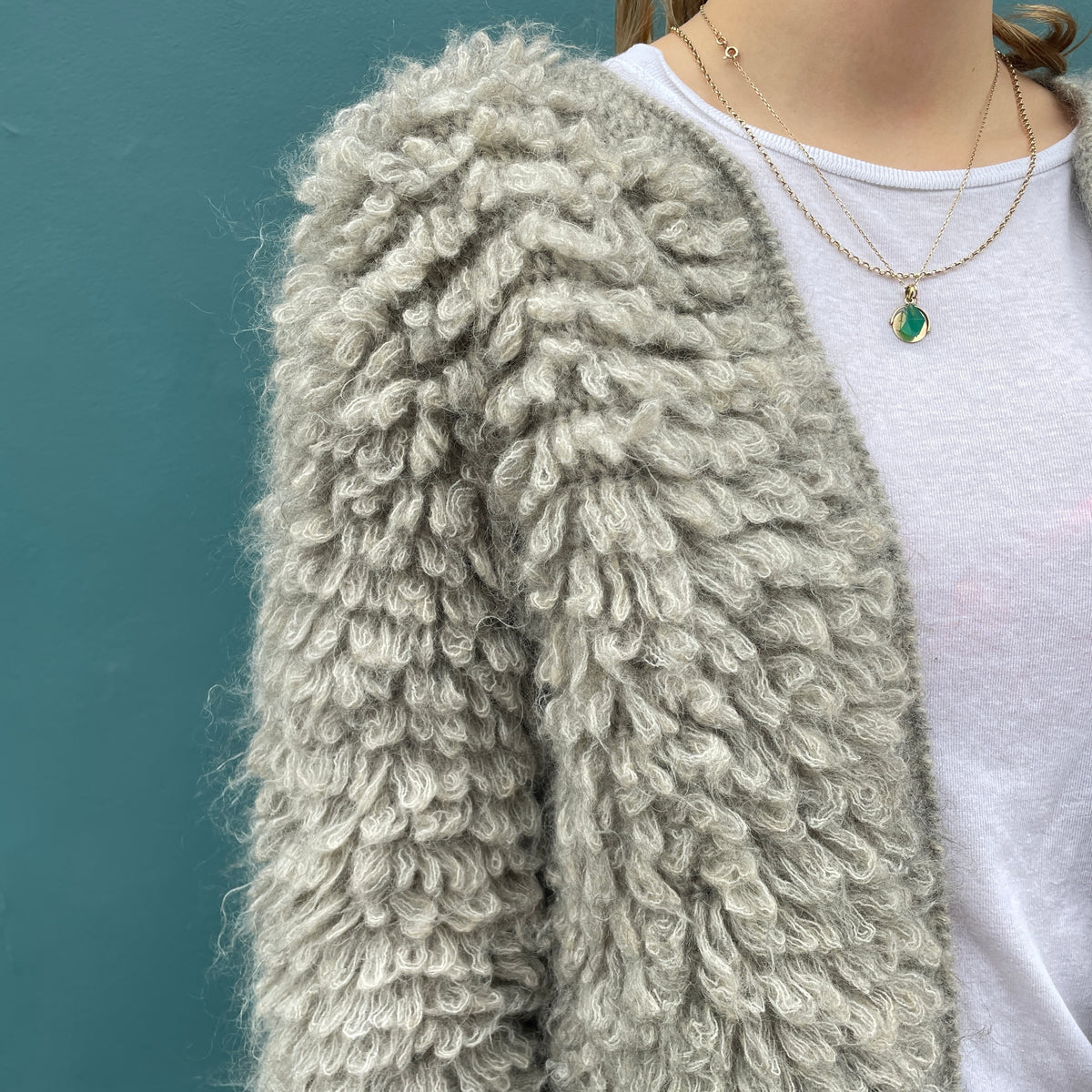 Hoss Intropia Grey Loop cardigan