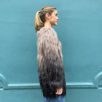 Unreal Fur Grey Ombre Coat