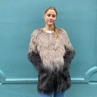 Unreal Fur Grey Ombre Coat