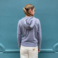 Monrow Grey Studded Hoodie