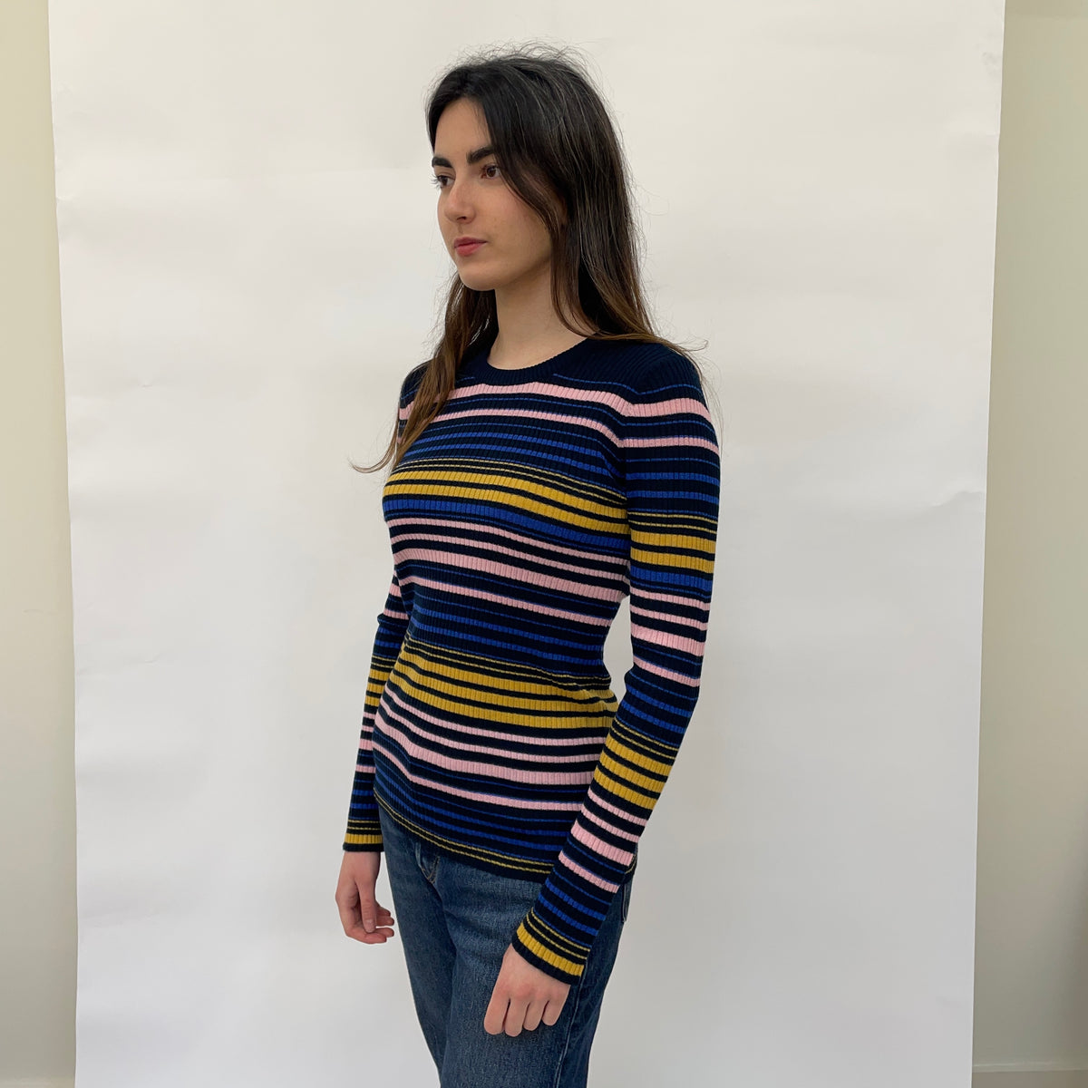 Just Female Stripy Wool Jumper