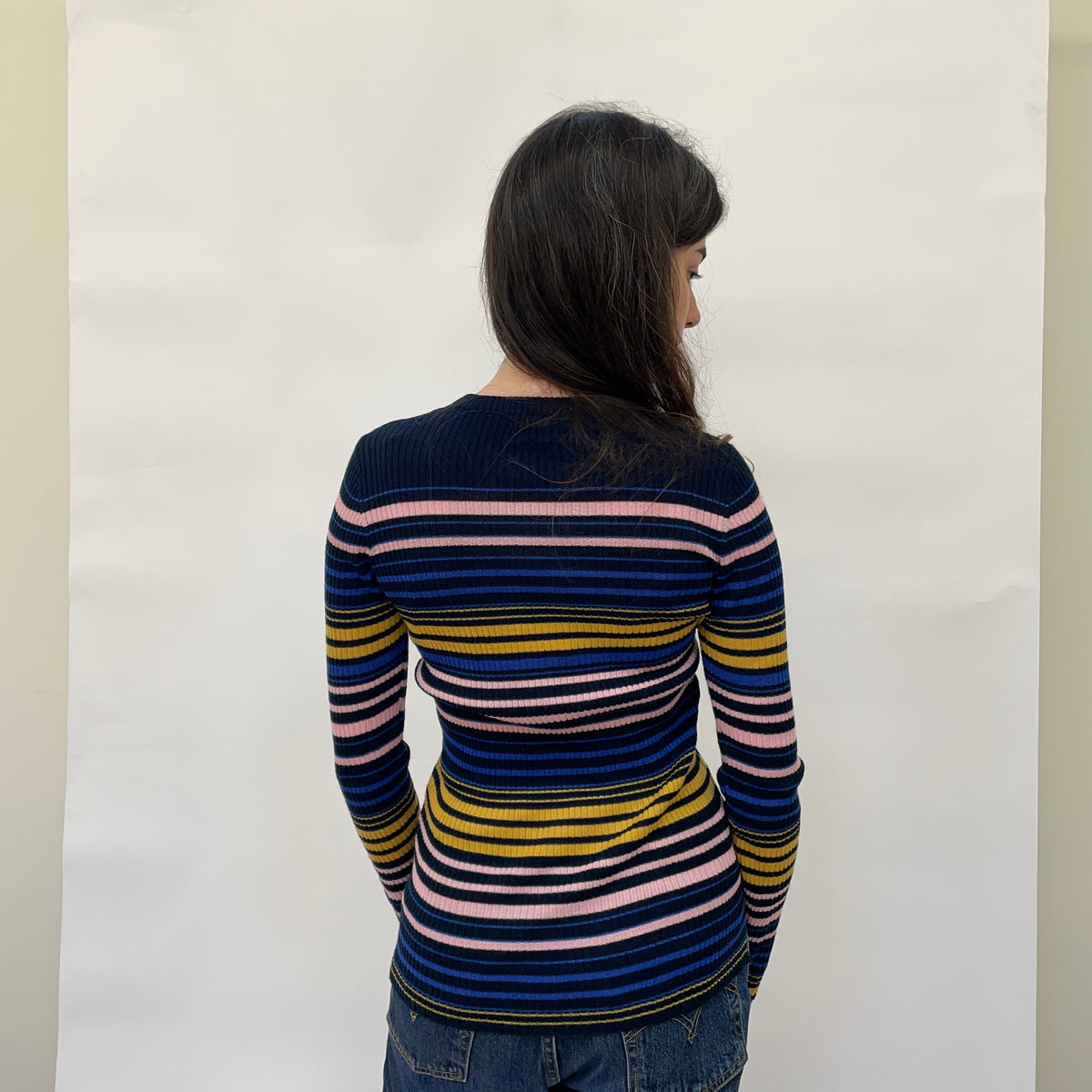 Just Female Stripy Wool Jumper