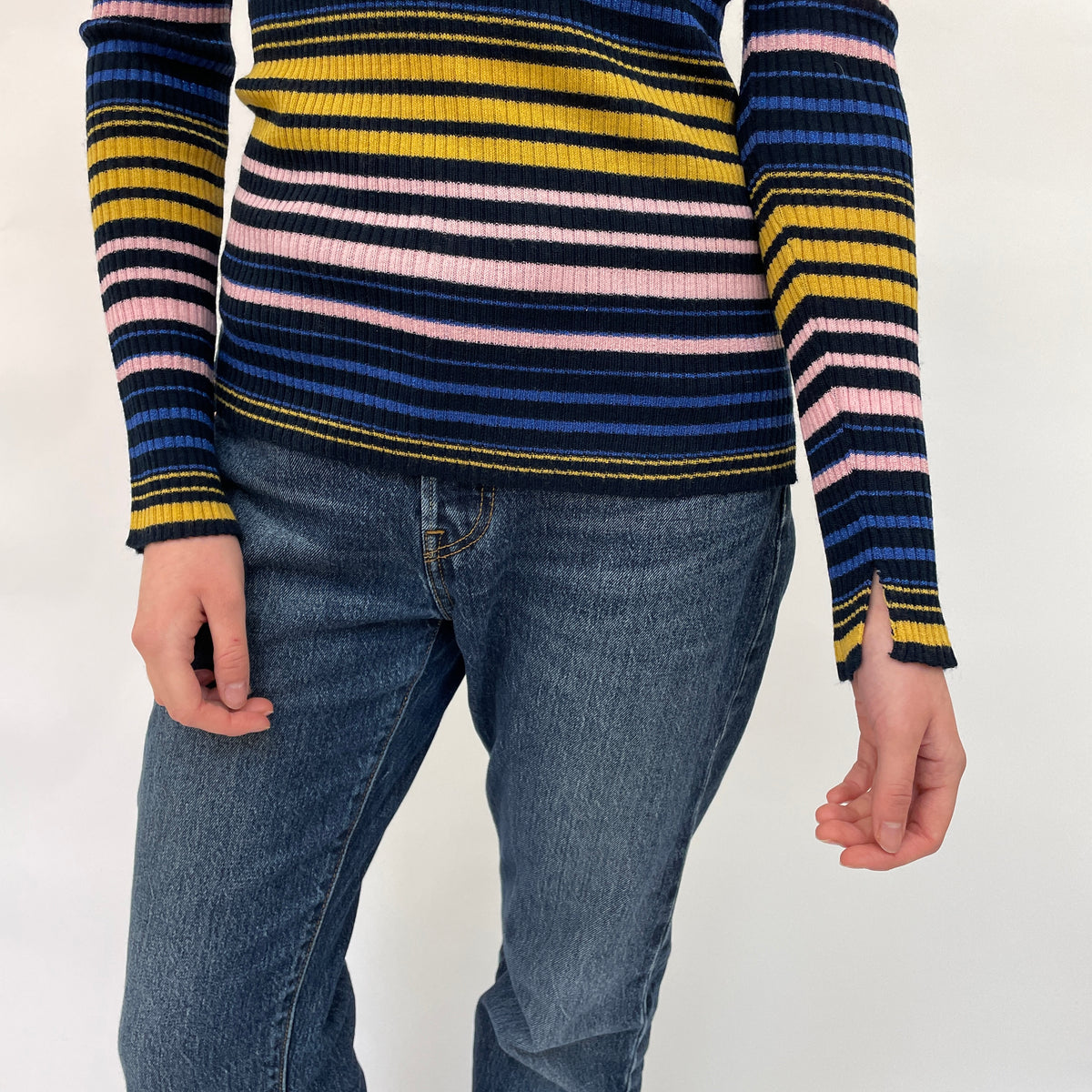 Just Female Stripy Wool Jumper