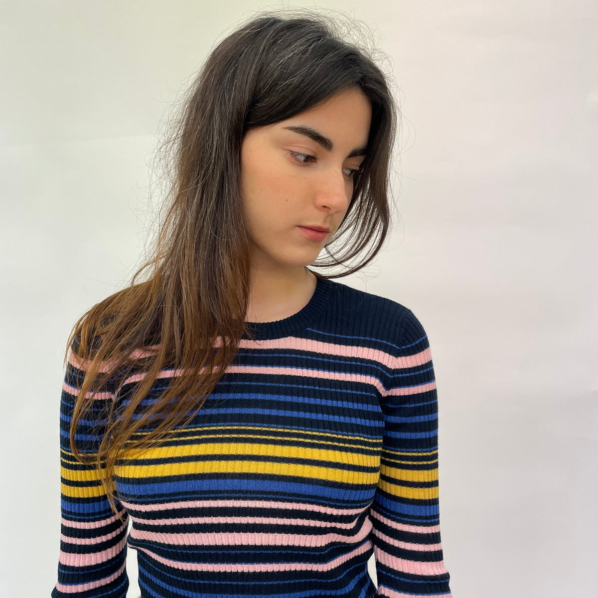 Just Female Stripy Wool Jumper