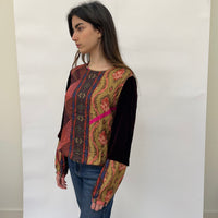 Pierre-Louis Mascia Silk and Velvet Blouse