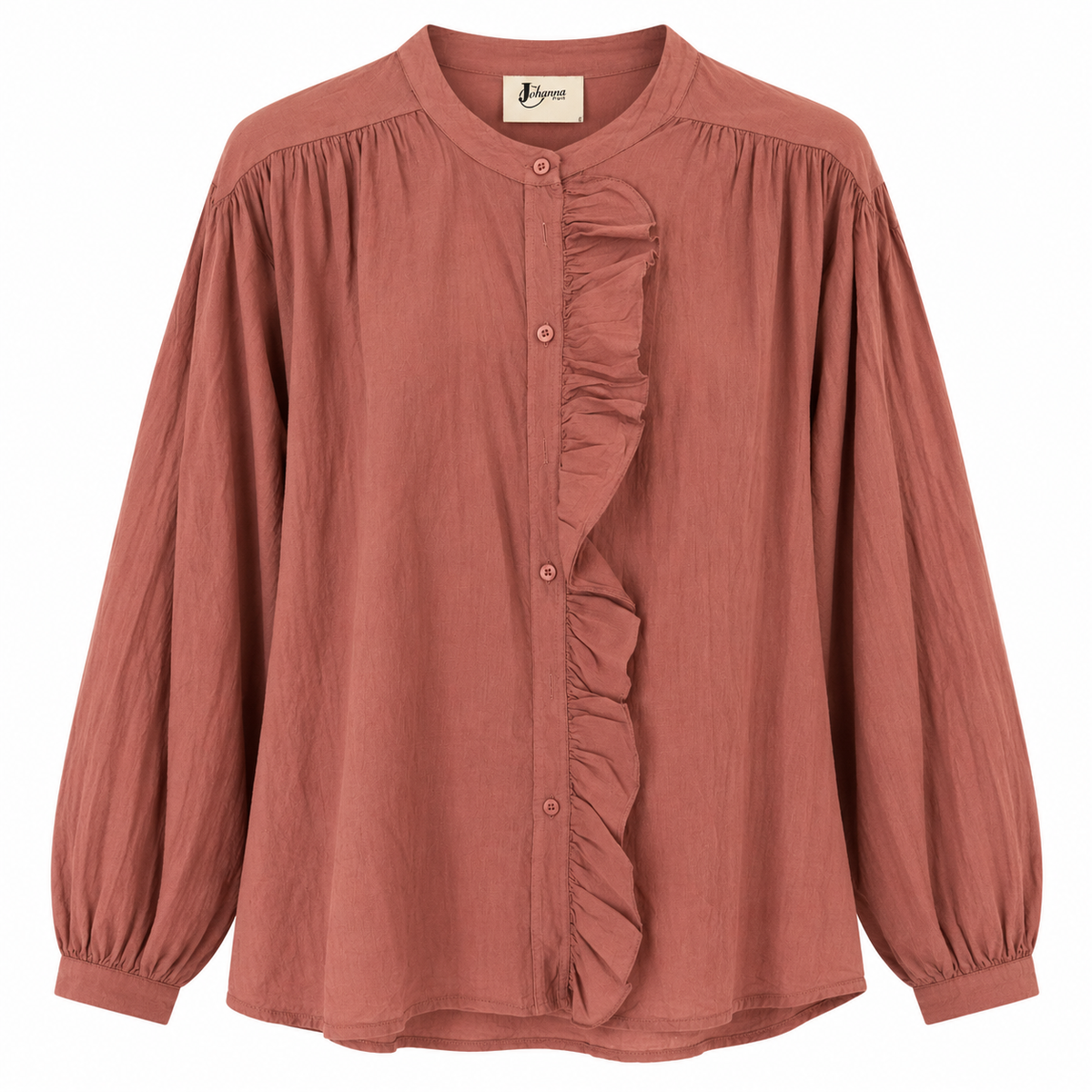 Lightweight Ruffle Shirt Putty