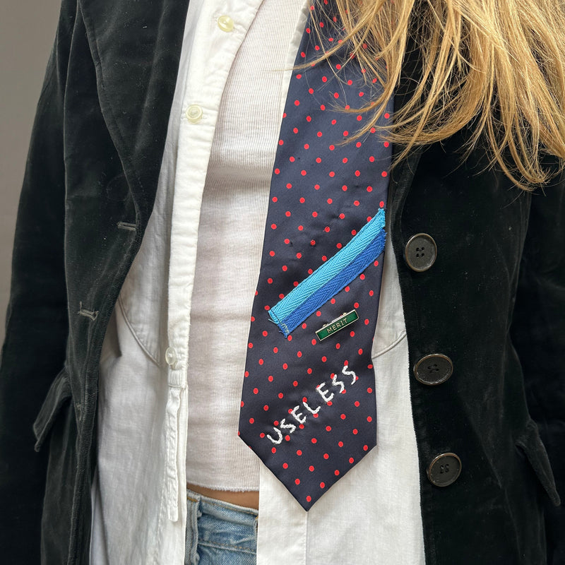 Useless Embroidered Tie