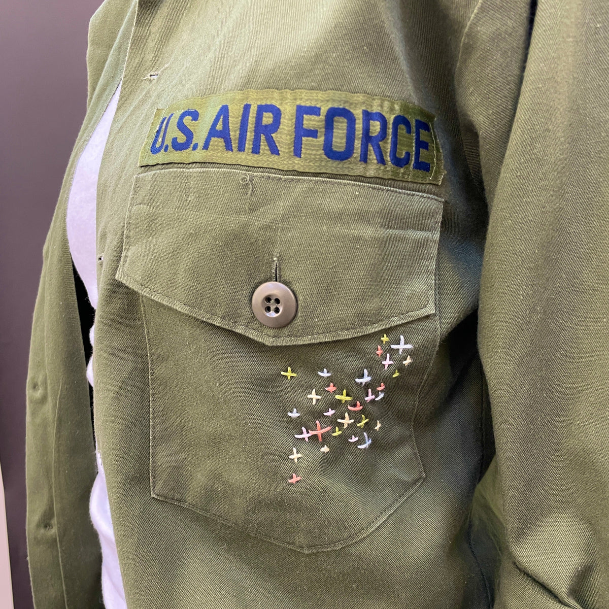 Useless Army Shirt with Embroidery