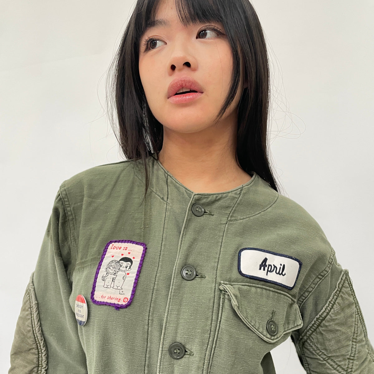 Useless Army Jacket With Appliqué