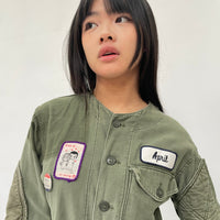 Useless Army Jacket With Appliqué