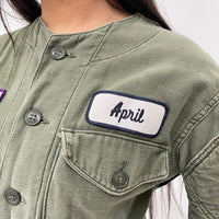 Useless Army Jacket With Appliqué