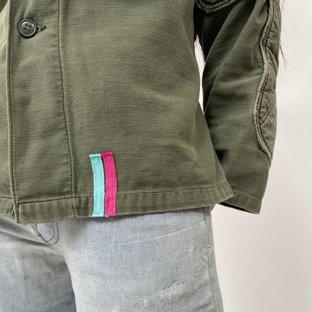 Useless Army Jacket With Appliqué
