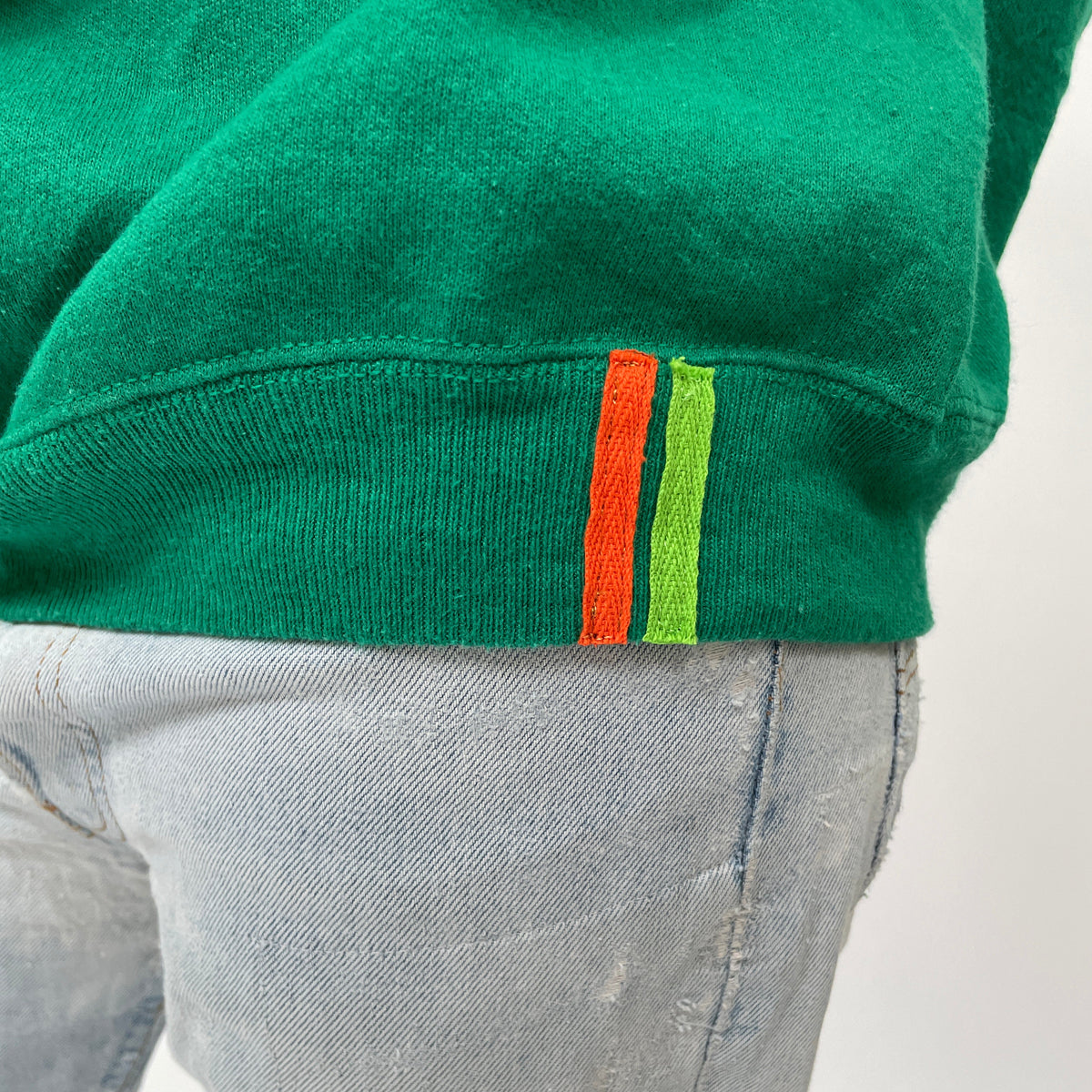 Useless Green Stripe Sweatshirt