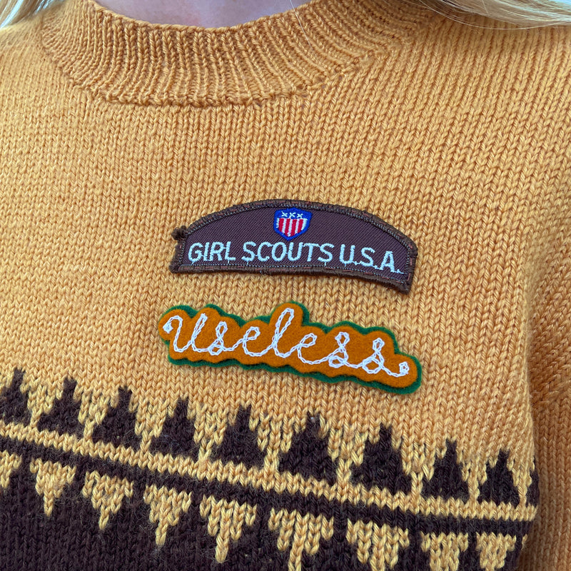 Useless Patched Vintage Knit