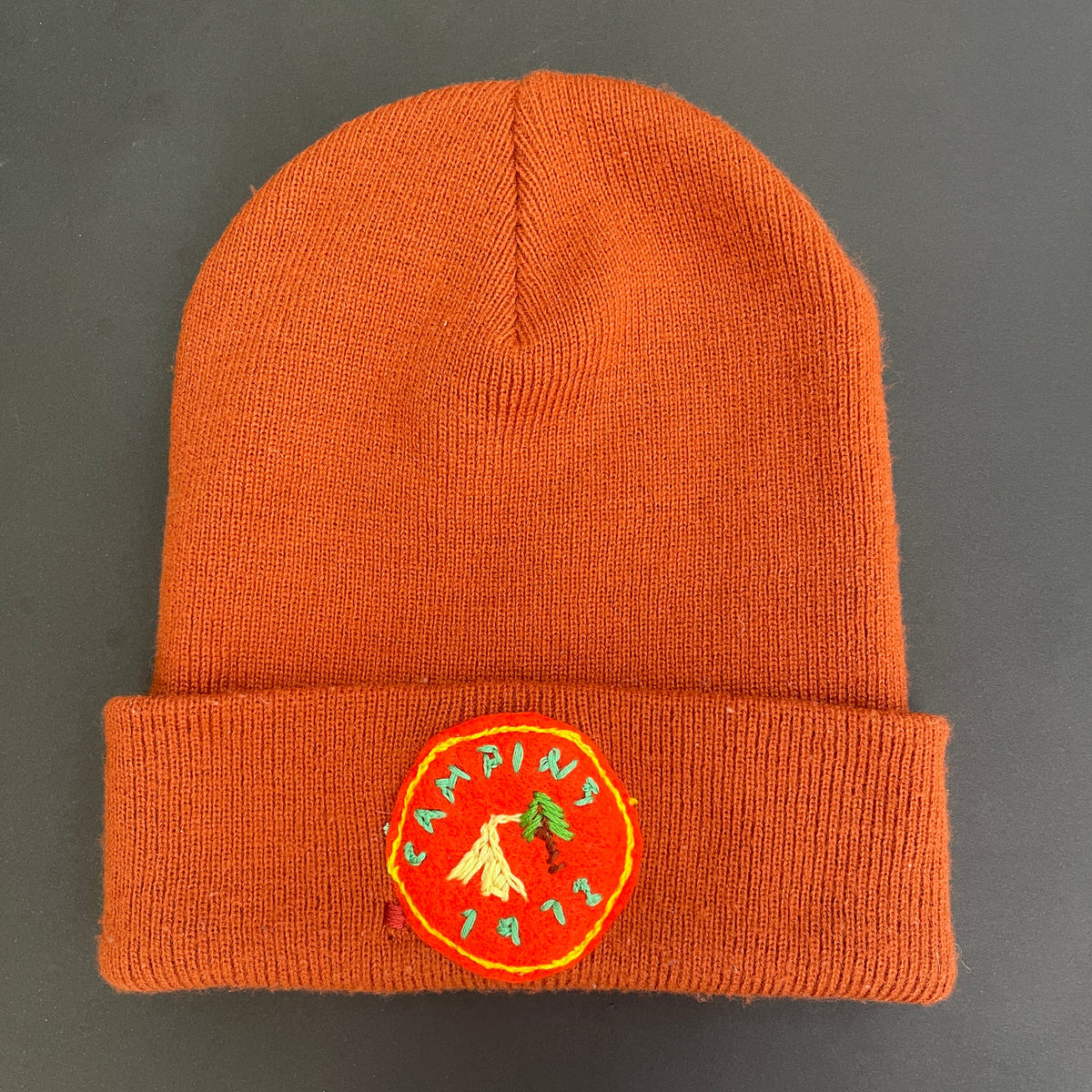 Useless Tan Camping Beanie