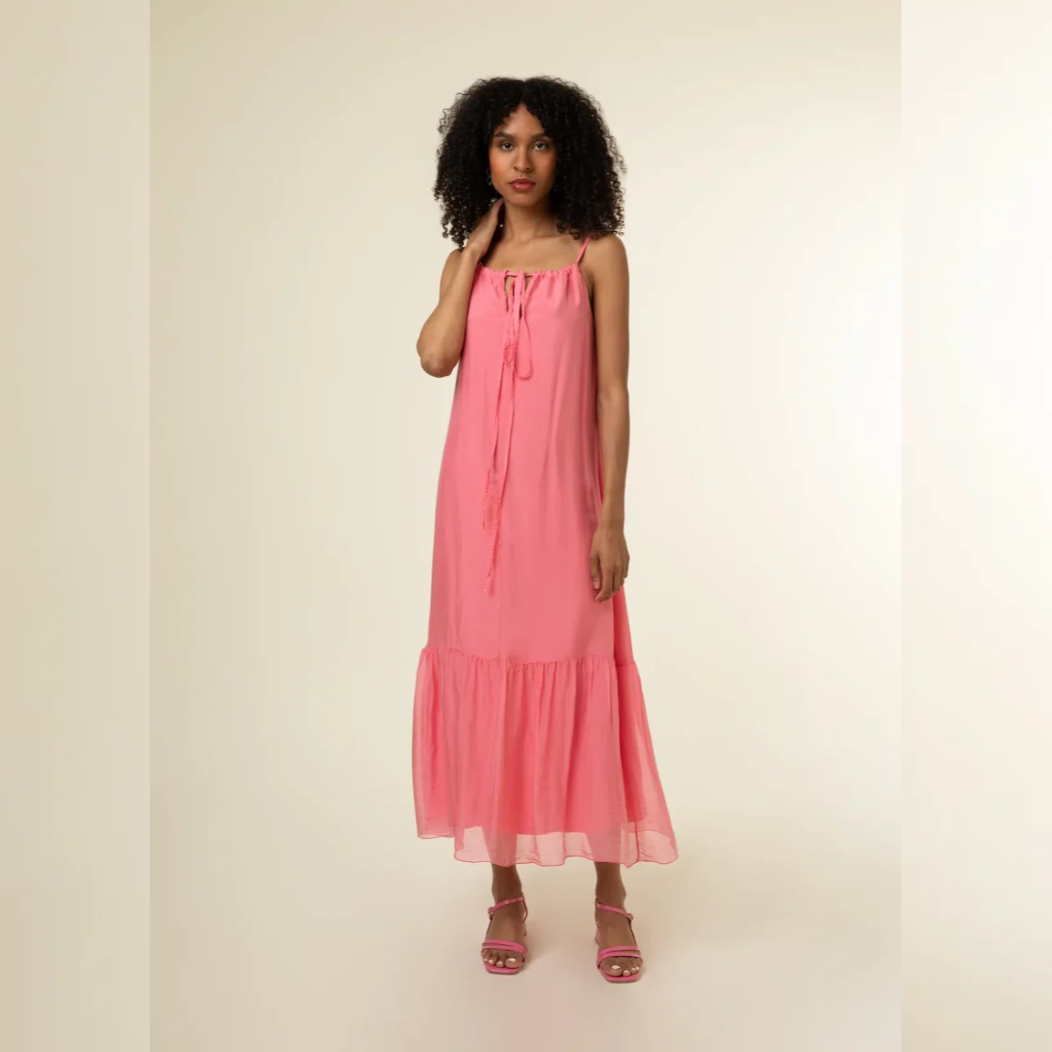 FRNCH Wendi Dress Corail