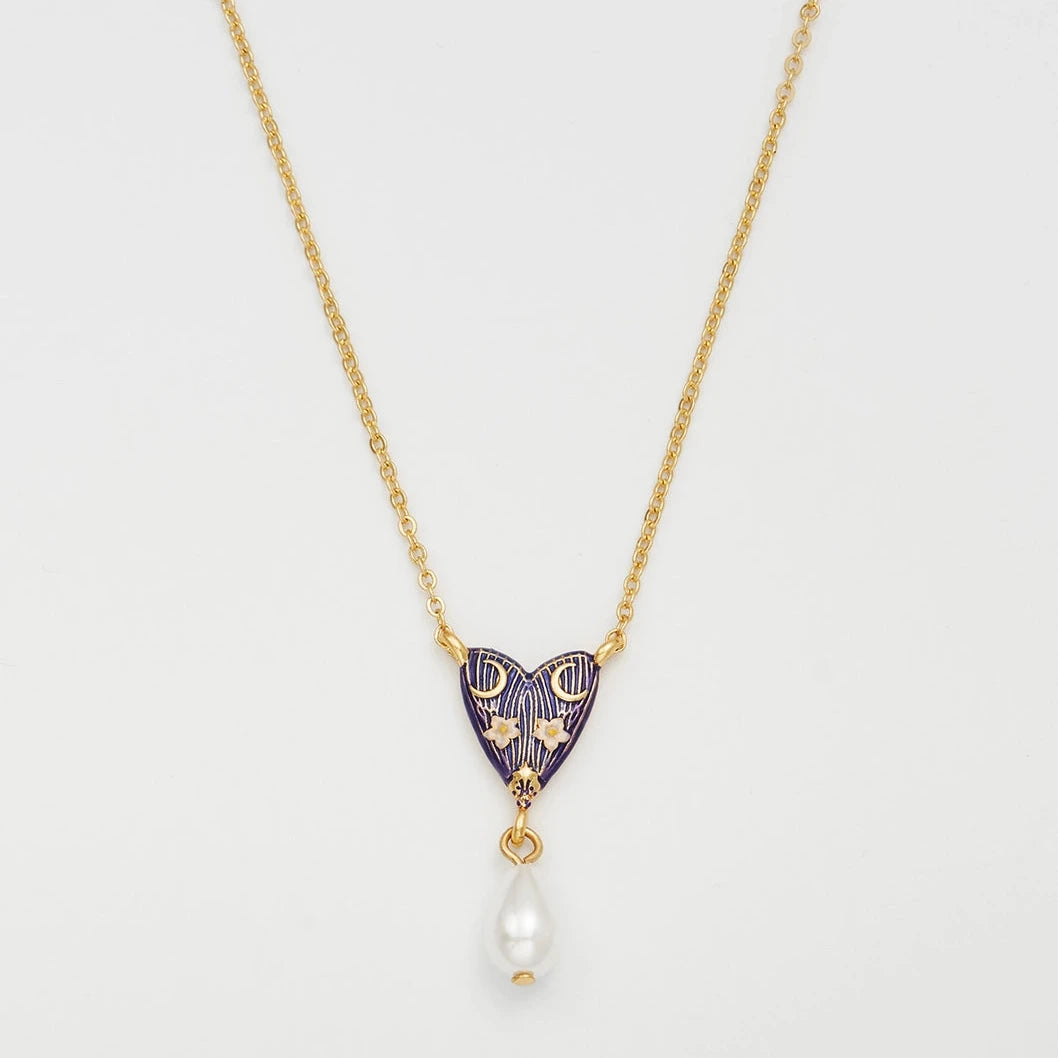 Jasmine Moon Butterfly Pearl Necklace
