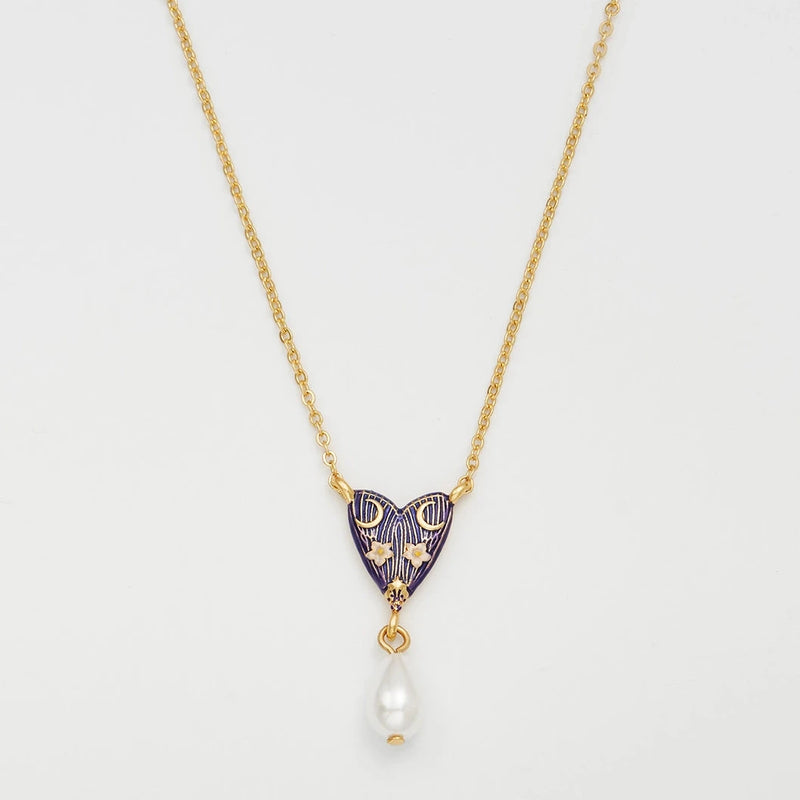 Jasmine Moon Butterfly Pearl Necklace