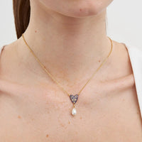 Jasmine Moon Butterfly Pearl Necklace