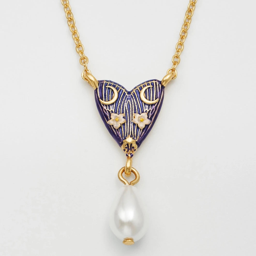 Jasmine Moon Butterfly Pearl Necklace