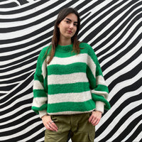 *RESTOCK* Green Stripe Jumper