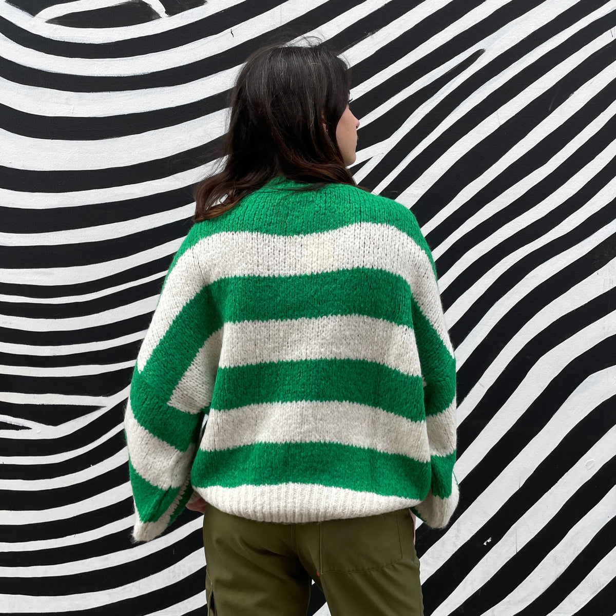 *RESTOCK* Green Stripe Jumper